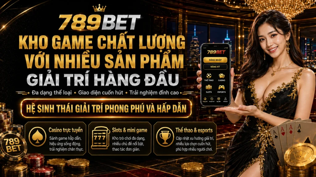 Kho game chất lượng với nhiều sản phẩm giải trí hàng đầu 