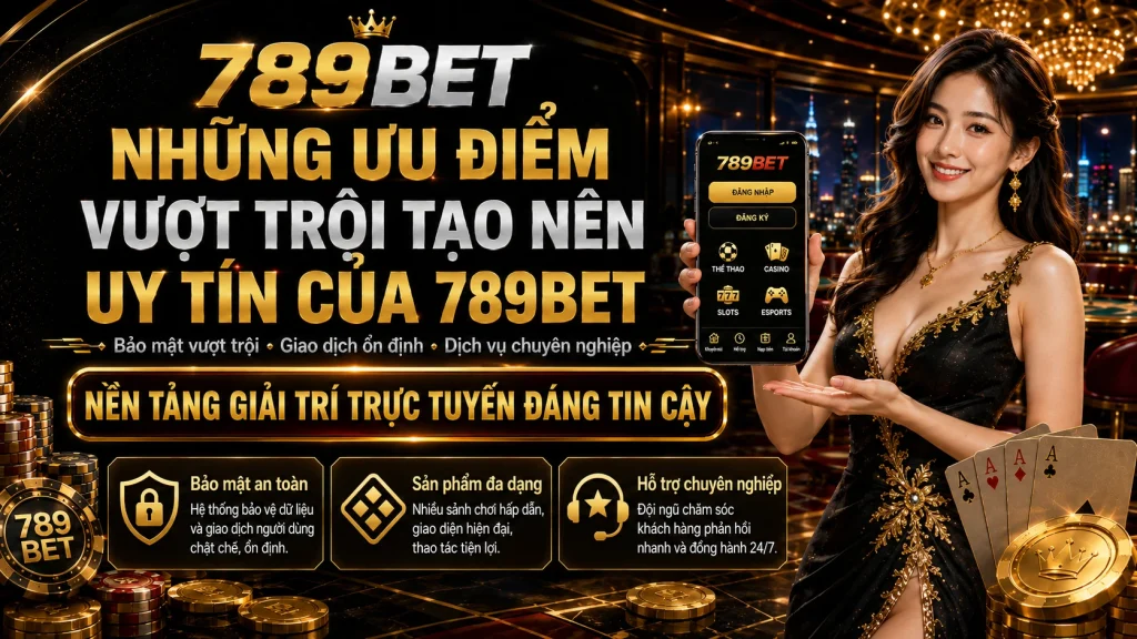 Những ưu điểm vượt trội tạo nên uy tín của 789BET 