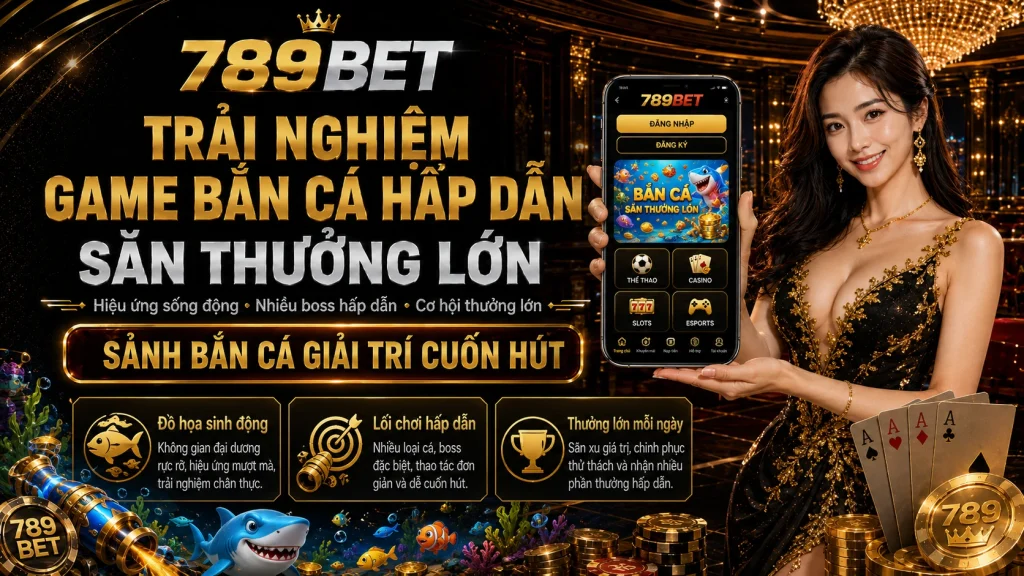 Trải nghiệm game bắn cá hấp dẫn săn thưởng lớn 