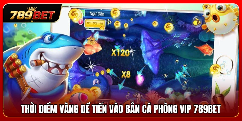 Khung giờ vàng giúp ngư thủ tự tin bước vào bắn cá phòng VIP 789BET 