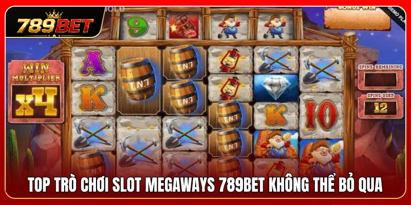 Slot Megaways 789BET – Dòng Game Nhiều Cách Thắng Dễ Biến Động 4 Danh sách game Slot Megaways 789BET hấp dẫn nhất nên thử